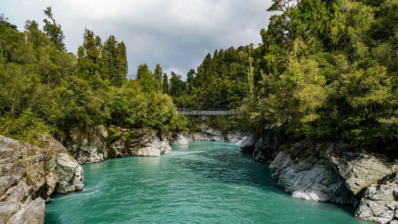Magical Blue Waters of Hokitika Gorge